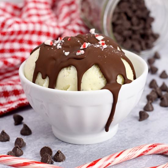 Peppermint Ice Cream Shell Topping - Recipe photo by TheToastyKitchen