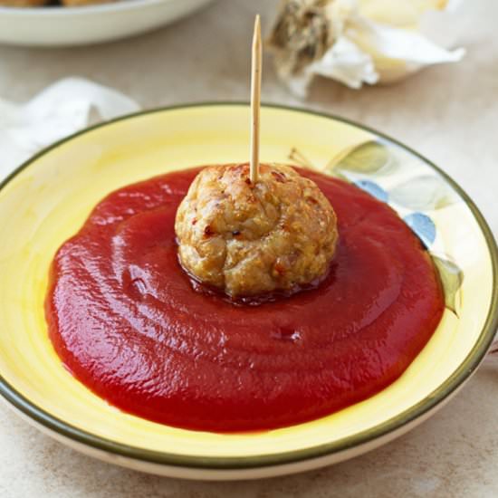Baked Chicken Meatballs - Recipe photo by ilonaspassion