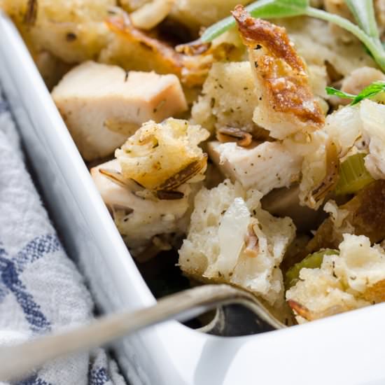 Chicken Stuffing Casserole - Recipe photo by butteredsideup