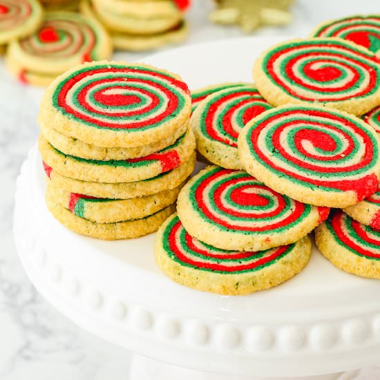 Icebox Christmas Pinwheel Cookies - Recipe photo by Mommys Home Cooking