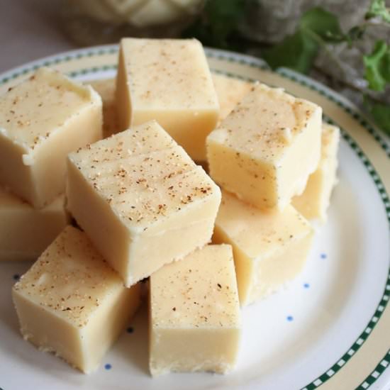 Easy Eggnog Fudge - Recipe photo by MyRecipeReviews
