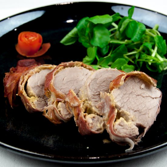 Pork Fillet wrapped in Prosciutto - Recipe photo by The Yum Yum Club