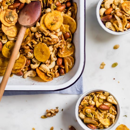 Oven-Baked Ranch Party Mix - Recipe photo by paleoinpdx