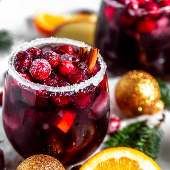 Cranberry Orange Christmas Sangria - Recipe photo by SprinklesandSeaSalt