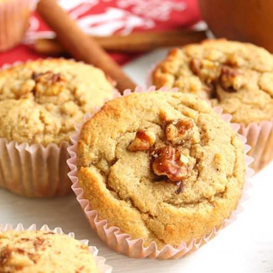 Ginger Pear Low Carb Muffins - Recipe photo by The Fit and Healthy Baker