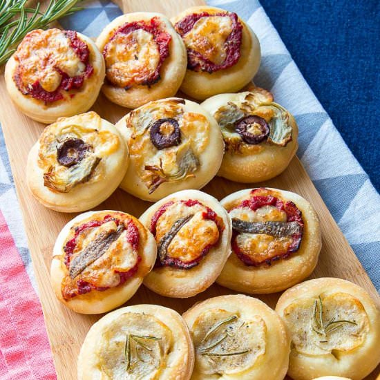 Pizzette – Mini Pizza Bites - Recipe photo by ItalianRecipeBook