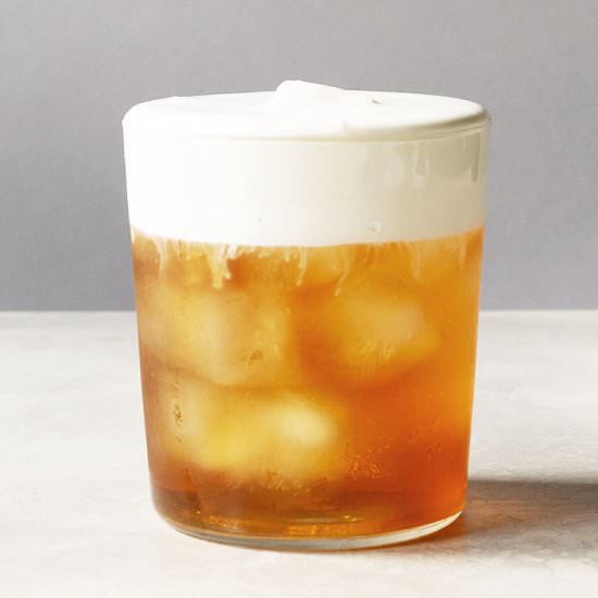 Earl Grey Iced Tea with Cream Froth - Recipe photo by ohhowcivilized