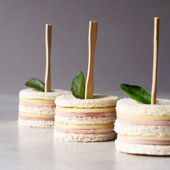 Easy Ham and Cheese Tea Sandwiches - Recipe photo by ohhowcivilized