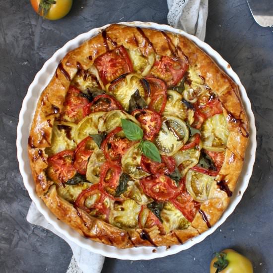 Tomato Galette - Recipe photo by thefoodiejourney