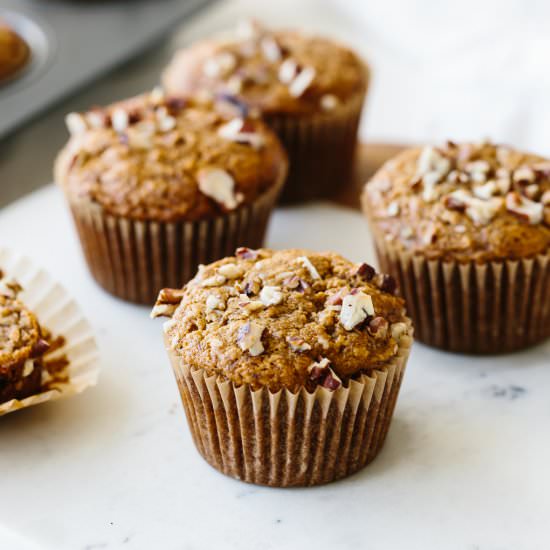 Paleo Banana Nut Muffins - Recipe photo by Downshiftology