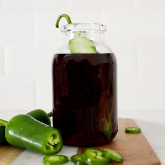 Jalapeno Infused Maple Syrup - Recipe photo by babemadeblog