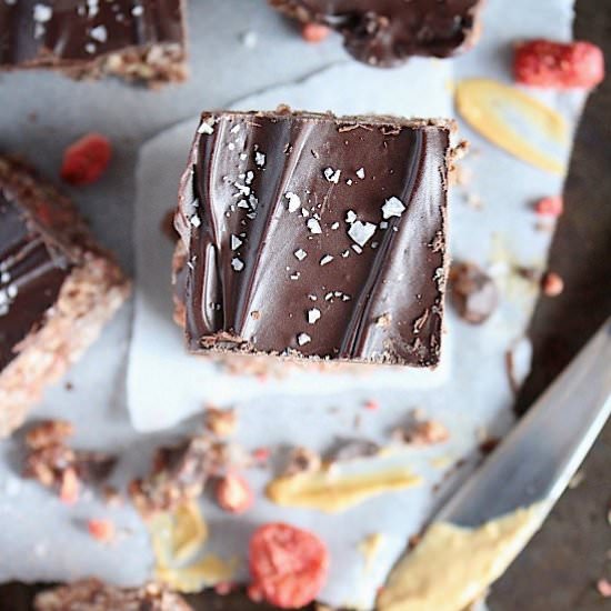Dark Choc PB&J Crunch Bites - Recipe photo by BetterwithCake