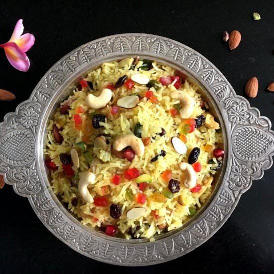 Zarda Pulao - Recipe photo by CurryandVanilla