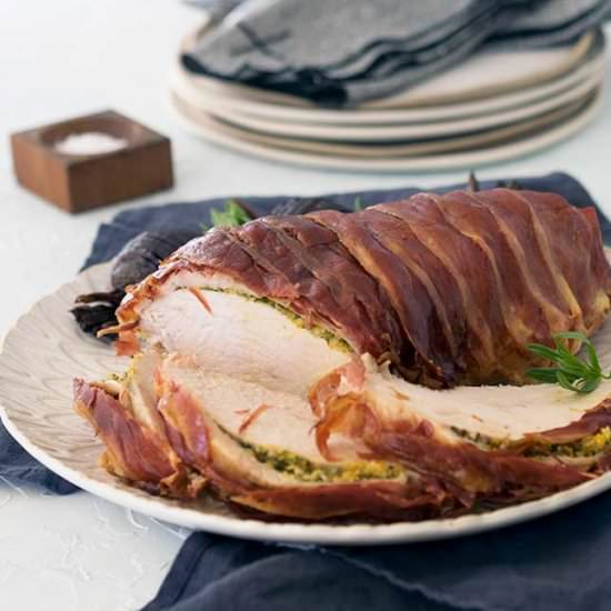 Prosciutto Wrapped Turkey Breast - Recipe photo by Belly Rumbles