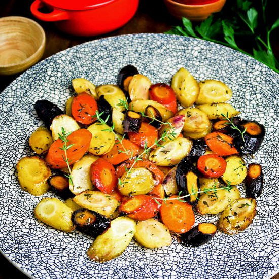 Honey-roasted carrots - Recipe photo by Culinaire bagage