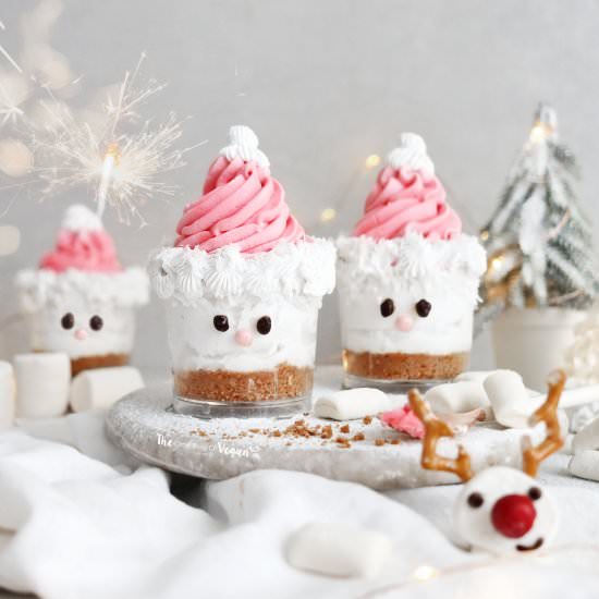 Coconut santa pots - Recipe photo by The Little Blog of Vegan