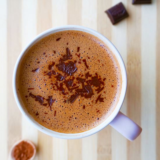 Vegan Hot Chocolate Mocha - Recipe photo by Animagus Eats