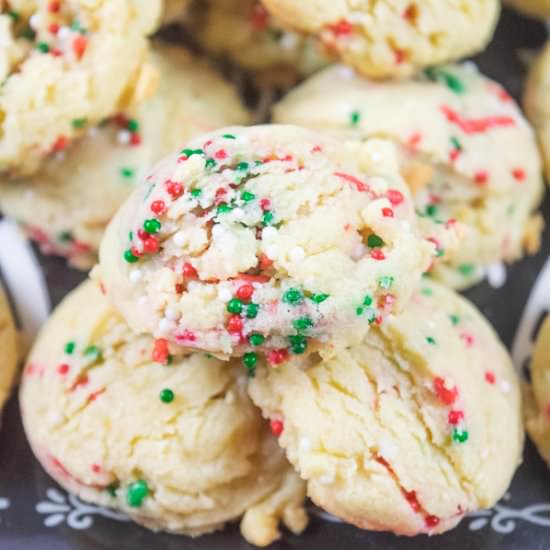 Christmas Sprinkle Pudding Cookies - Recipe photo by Aileencooks