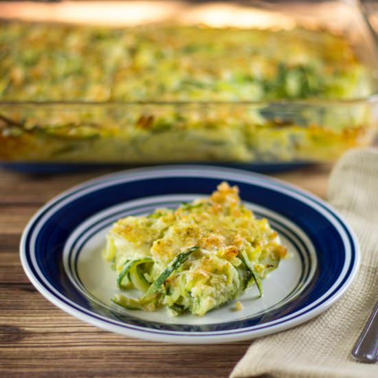 Spiralized Zucchini Casserole - Recipe photo by littlebitrecipes