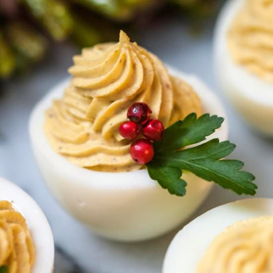 Merry Little Christmas Deviled Eggs - Recipe photo by shekeepsalovelyhome