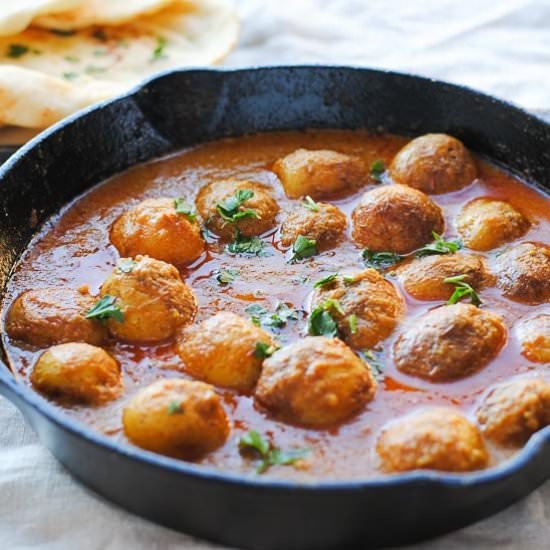Punjabi Dum Aloo - Recipe photo by Indian Ambrosia
