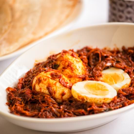 Egg Roast / Kerala style Egg Roast - Recipe photo by meemiskitchen