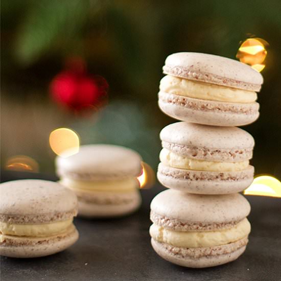 eggnog macarons - Recipe photo by pizzarossa