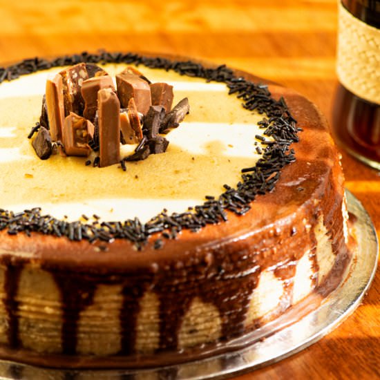 Mocha Rum cake with Buttercream - Recipe photo by meemiskitchen