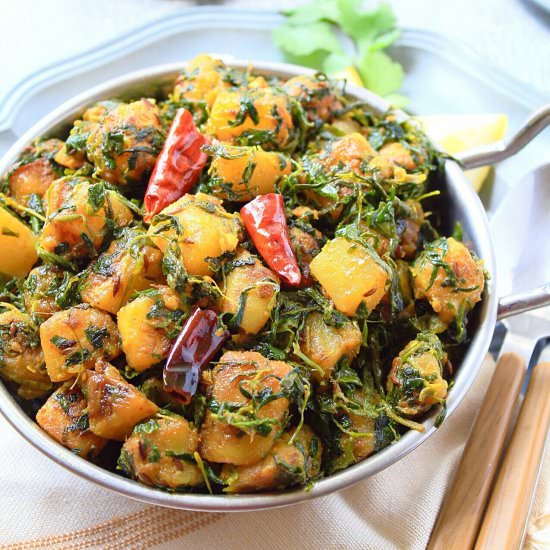 Aloo methi - Recipe photo by Aromatic Essence