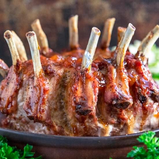 Glazed Crown Roast of Pork - Recipe photo by keviniscooking