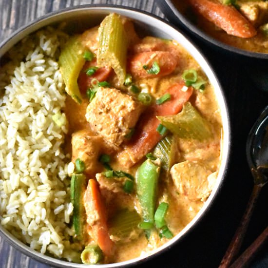 Thai Red Curry Salmon - Recipe photo by Spice Cravings
