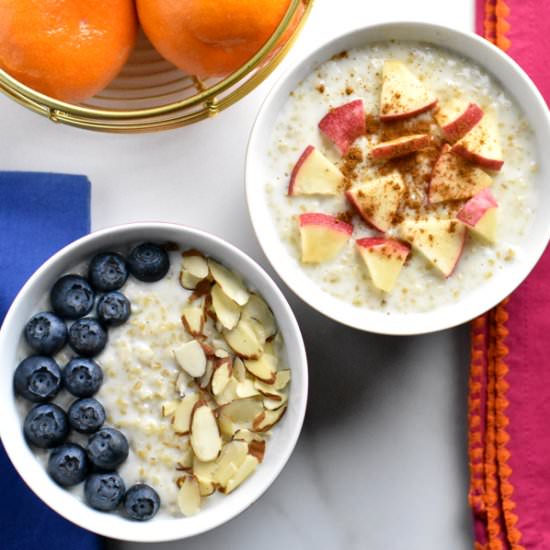 Instant Pot Steel Cut Oats - Recipe photo by Spice Cravings