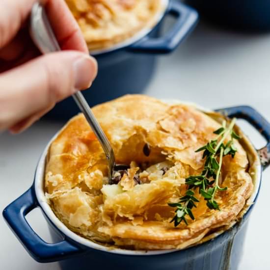 Veggie Pot Pies with Puff Pastry - Recipe photo by choosingchia