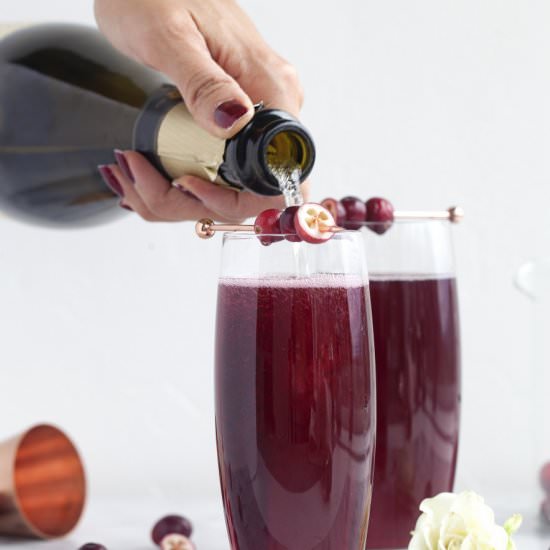 Cranberry Kir Royale - Recipe photo by poshlittledesigns
