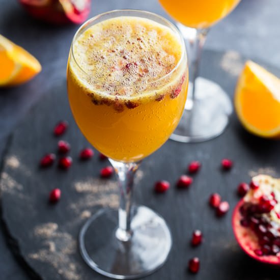 Ginger Beer Mimosas - Recipe photo by Crumb Top Baking