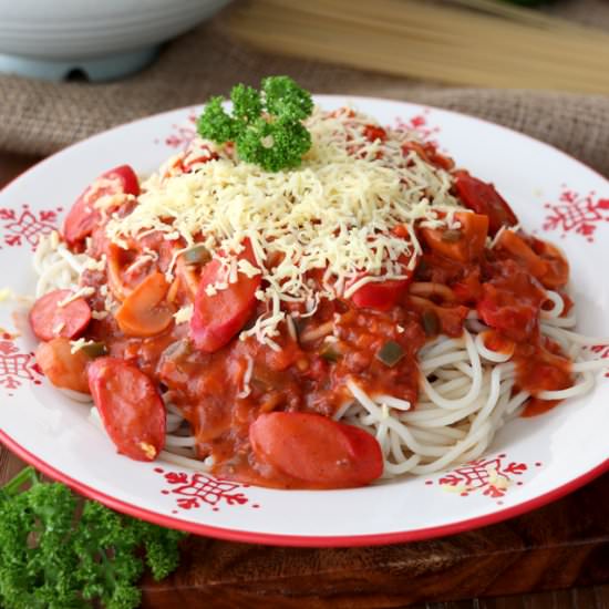 FILIPINO SPAGHETTI - Recipe photo by foxy folksy