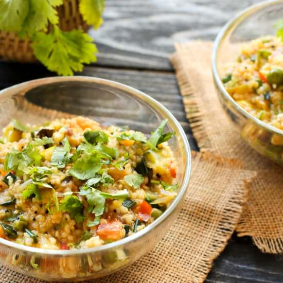 Jowar Upma | Sorghum Porridge - Recipe photo by MyWeekendKitchen
