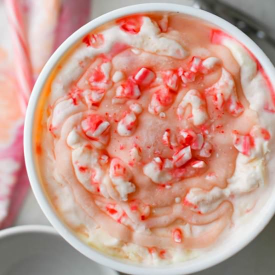 Peppermint Stick Ice Cream - Recipe photo by garlic and zest