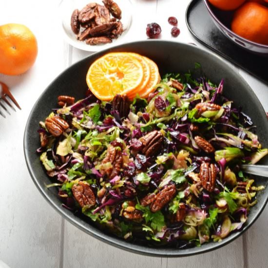 Red Cabbage Slaw+Maple Pecans - Recipe photo by everydayhealthyrecipes