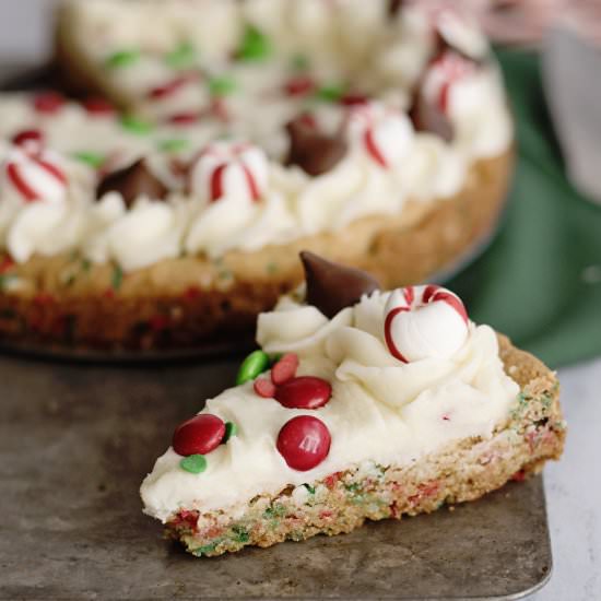 Holiday Sugar Cookie Cake - Recipe photo by familyfreshmeals