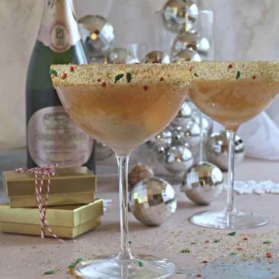 Elderflower Vanilla Champagne Float - Recipe photo by Hungry Couple