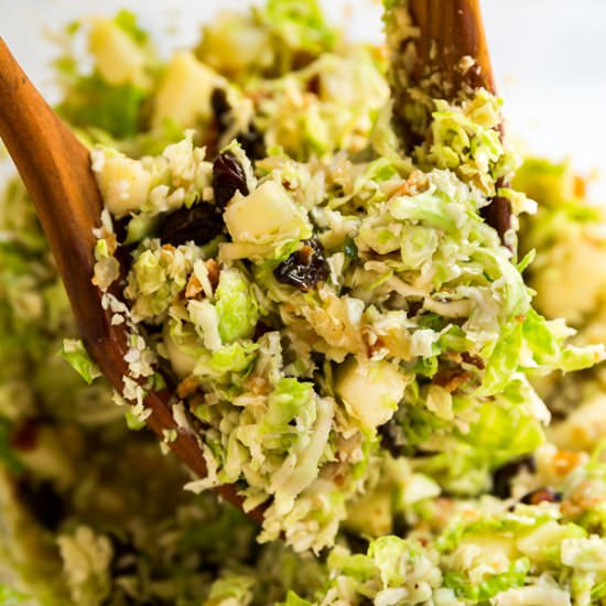 Salad with Shredded Brussel Sprouts - Recipe photo by Thelifejolie