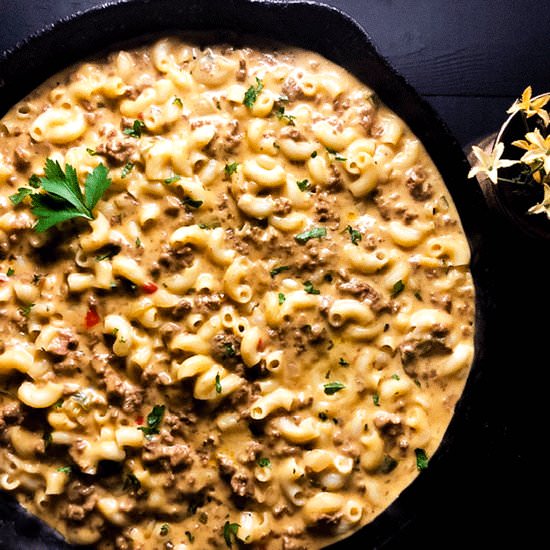 Gluten Free Cheeseburger Macaroni - Recipe photo by asprinklingofcayenne