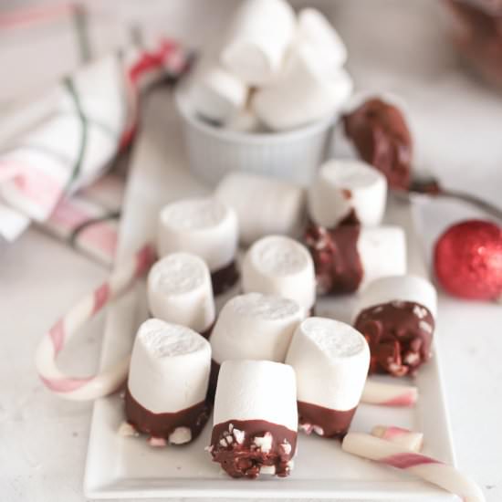 Chocolate Peppermint Marshmallows - Recipe photo by atasteofwellbeing