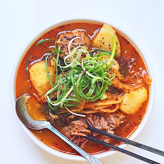 Kimchi, Meat and Potatoes Stew - Recipe photo by wavingtrees_kitchen