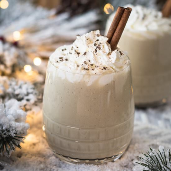 Cardamom Egg Nog with Smoked Salt - Recipe photo by crazyinspiredlife