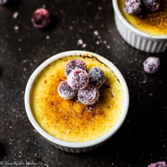 Eggnog Crème Brûlée - Recipe photo by RNsKitchen