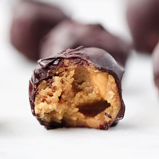 Chocolate Peanut Butter Balls - Recipe photo by eatbefitexplore