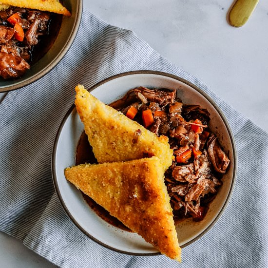 SLOW COOKER BEEF SHANKS - Recipe photo by cocoaandsalt