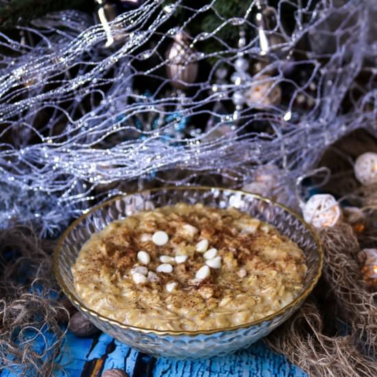 Eggnog White Chocolate Oatmeal - Recipe photo by havocinthekitchen